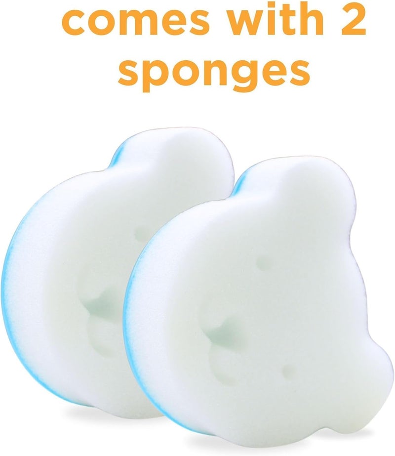 oogiebear Cradle Cap Sponge Replacement Set - Gentle & Effective Baby Scalp Care, Soft Sponge Refills for Cradle Cap Brush, 0+ Months, 2-Pack - Image 3